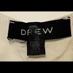 Drew Women Elegant White/Cream Sleeveless Silk Top Medium Cowl Neck Photo 3