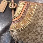 Coach VINTAGE  Signature C Jacquard Embroidered Studded Wristlet Clutch Photo 2