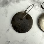 Vintage Sterling Silver Dangle Earrings Man In The Moon Moonface Stars Crescent Photo 4