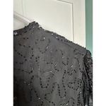 Vintage Stenay‎ Fully Beaded Floral Silk Dress Black Size 12 Cocktail READ DES. Photo 15