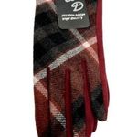 Women’s C&D Red & Black Plaid Driving Gloves Photo 0