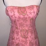 Naranka pink gold sparkly floral pattern strapless formal dress Size undefined Photo 2