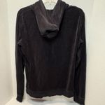 Charlotte Russe  Black Velour Long Sleeve Zip Hoodie Size XL Photo 4