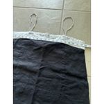 DKNY Tank Womens Large Black White Linen Boxy Minimalist Quiet Luxury Resort Photo 6