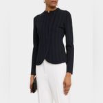 Emporio Armani Asymmetric Knit Jersey Zip-Front Jacket Size 44 Photo 6