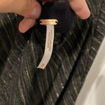 Free People  grey gold metallic cut out dress Photo 4