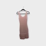 Able Los Angeles Pink Ethical Fringe Knit Dress Tank Top Sleeveless Size Small S Photo 1