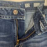 Miss Me women's 32 mid rise easy boot cut jeans rodeo western bling cowgirl show Photo 8