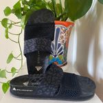 Stella McCartney Adidas  Black Leopard Slides. Size 6 Photo 0