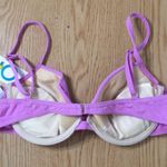 Playboy B2 New Womens Vintage Swimsuit Bikini Top Underwired Padded Lilac Large Photo 3