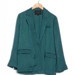 Equipment Ramond Teal Textured Satin Blazer Photo 8
