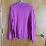 Ralph Lauren Lauren  Women's XL Pink Cotton Knit 3 Button Accent‎ Collar Sweater Photo 3