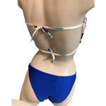 Zuliana Size S Multi Heart Bikini Print Top & Blue Bikini Bottom. New With Tags White Photo 3