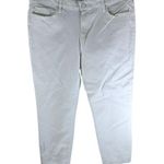 Paige  Womens Skyline Skinny Crop Jeans Mid Rise Crisp White Denim 32 Photo 0