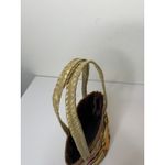Vintage TIGGER Woven Wicker Rattan Straw Handbag Tote Purse Bag Basket Boho Photo 5