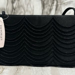 Victoria's Secret Black Beaded Clutch Romantic Goth Evening Party Sexy Classic Photo 0