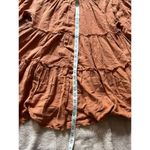 Free People  Bronze Orange Size‎ XSmall 3/4 Sleeve Peasant Dress Tunic Photo 7