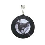 Taylor Swift Grey Black Record Fashion Earrings NEW Lightweight Resin Black Photo 4