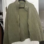 Target  Quilted Jacket Green Zip-Up Photo 0
