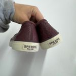 Sperry‎ Sneakers Womens 9 Red Emboss Weave Seaside Slip On Shoes Photo 4