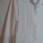 XCVI  Elegant White Button Up Tunic Blouse Corset Back Size Small Photo 3