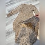 NWOT Elegant Polka Dot Long Sleeve Dress Size XL Photo 5