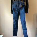 Clash Jeans Belted Skinny Jeans Sz 3 Blue Photo 5