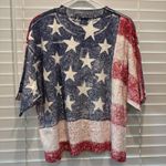 NEW Vintage USA Patriotic Stars T Shirt Single Stitch Red White & Blue USA Made Photo 7