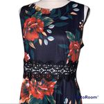 Homeyee 2XL womens round neck summer floral lace sleeveless tunic swing dress Black Size undefined Photo 1