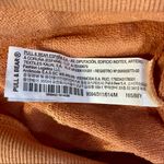 NWT Pull&Bear Crew Neck Sweatshirt Organic Cotton Orange Size M Photo 9