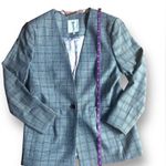 Ted Baker London Women's Title Rista Check Blazer Jacket Size 2 (US 6) Gray Photo 8