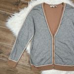 Loft dual tone varsity cardigan sweater Photo 0