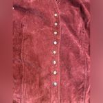 Christopher & Banks Red Suede Leather Jacket size 2X Photo 9