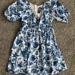 Abercrombie & Fitch Cinch-Front Poplin Mini Dress Photo 0