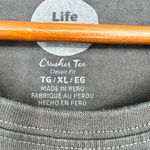 Life is Good  long sleeve poinsettia floral flower print spell out t-shirt sz XL Photo 6