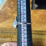 Natural Blue Moon Turquoise Sterling Silver Ring Size 10 Photo 7