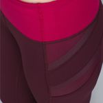 Lululemon Illumina Run Crop Legging Bordeaux Bumbleberry Reflective Mesh Capri Photo 4
