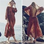 Zimmermann Zimmerman lace up 100% silk dress. Xs Photo 11