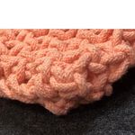 Coral Macrame Crochet Fringe Crossbody Handbag Purse Photo 3