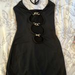 Black Cut Out Chain Mini Dress Size XS Photo 1