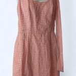 Anne Klein Pink sleeveless dress crochet detail with tie #pink dress 10 Photo 0