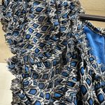 Max Studio Cute Blue  Women’s Dress with Tie Belt. Photo 4