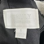 Zac Posen Truly  Soutache Dress Size 6 Fit Flare Lace Black Cocktail Photo 4