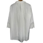 Tara Jarmon Women’s Size 38 M White Open Henley Pop Over Tunic Shirt Top Size M Photo 1