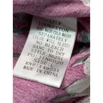 Boho Floral Fringe Tassel Hem Flowy Rayon Top Sz L Purple Floral V Neck Peasant Size L Photo 8