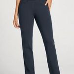 Betabrand  Women’s 7 Pocket Bootcut Dress Pant Yoga Pant Navy Blue Size Medium Photo 0