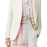 Burberry The Classic Check Cashmere Scarf Alabaster Pink Photo 0