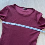 SheIn  Dress Maroon Red Bell Sleeve Tiered Ruffled Mini Photo 5