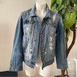 sts blue  Women’s Distressed Jean Jacket Size S Photo 1