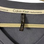 Light Blue Calvin Klein Designer CK Sweatshirt Top Athletic Crop Women’s Large! Photo 2